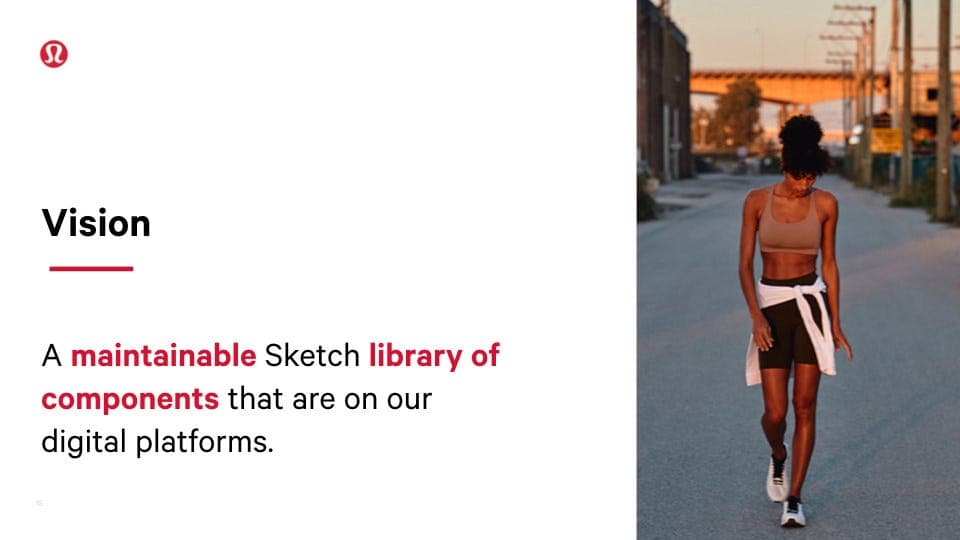 Vision slide: a maintainable Sketch library of components that are on our digital platforms
